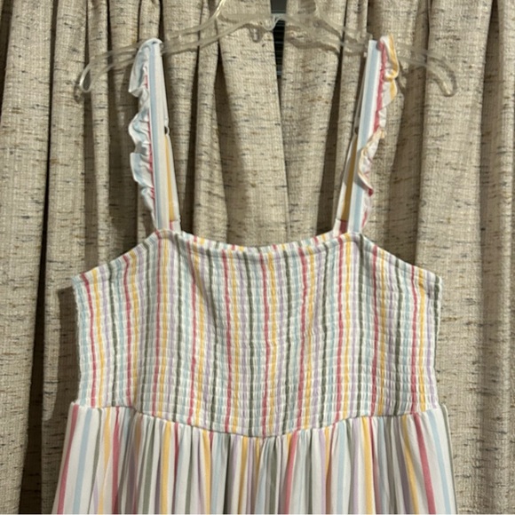 Torrid Plus Size Midi Challis Smocked Tiered Dress - 2X - Picture 2 of 9